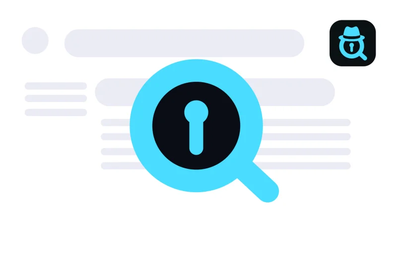 Fred magnifying glass scanning an email